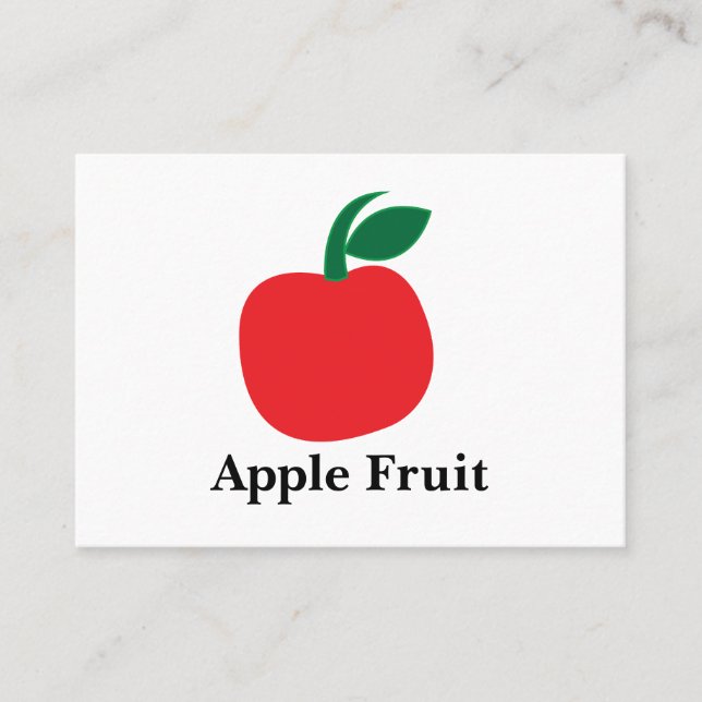 Carte De Visite Pomme Fruit (Devant)