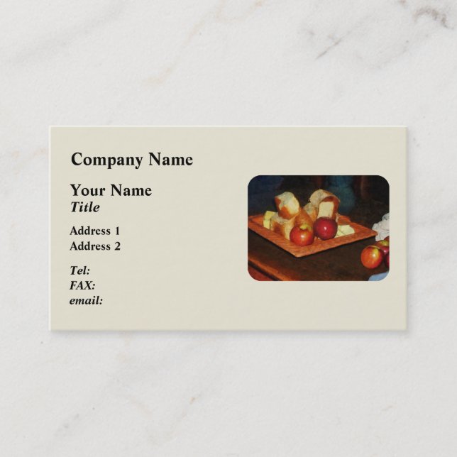 Carte De Visite Pommes et Pain (Devant)