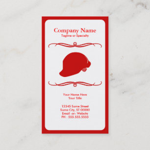 Carte De Visite pompier mod casquette dur