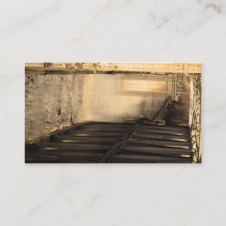 Carte De Visite Pont en fer et réflexion