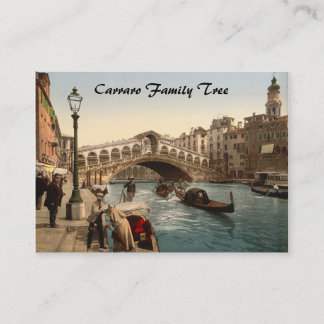 Carte De Visite Pont II, Venise, Italie de Rialto