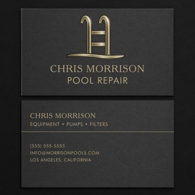 Carte De Visite Pool Repair Business Card (Créateur téléchargé)