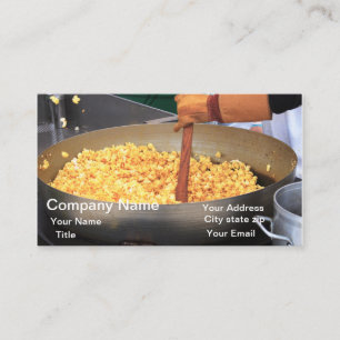 Carte De Visite pop-corn kettle savoureux pop-corn caramel popcorn