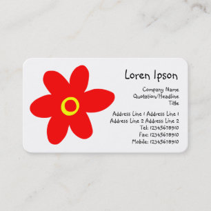 Carte De Visite Pop Flower II