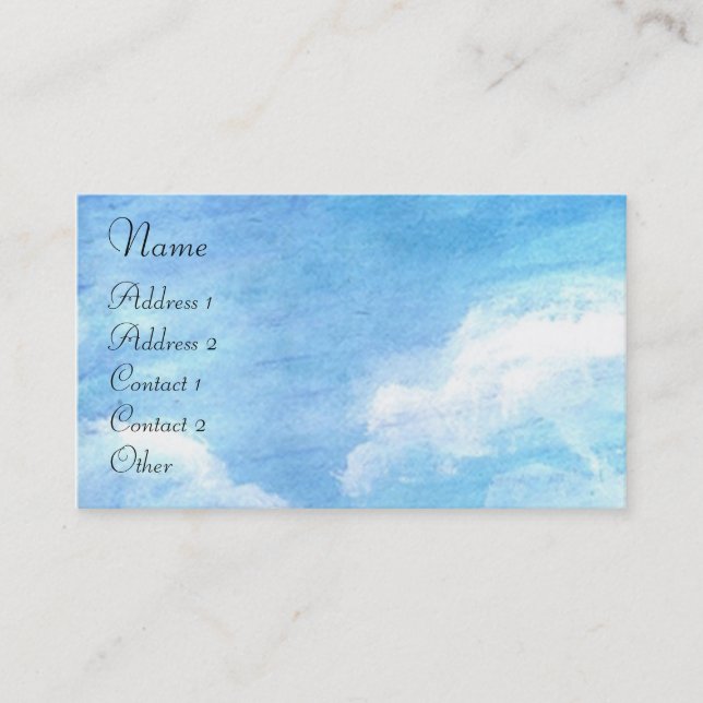 CARTE DE VISITE POPIES EN TOSCANE (Devant)