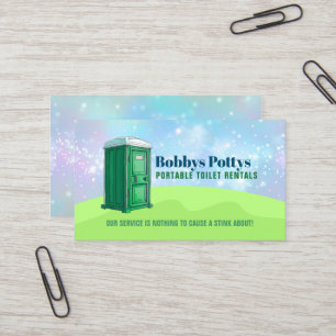 Carte De Visite Port a Potty Slogans
