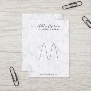 Carte De Visite Porte-bijoux minimaliste en marbre
