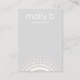 Carte De Visite Porte-bijoux Sunburst Grey