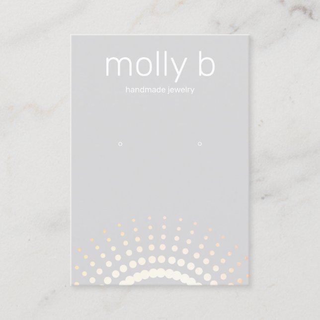 Carte De Visite Porte-bijoux Sunburst Grey (Devant)