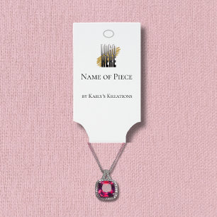 Carte De Visite Porte-bracelet suspendu moderne avec code QR de lo
