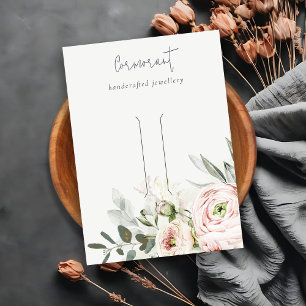 Carte De Visite Porte-cheveux Floral à poil vert moelleux