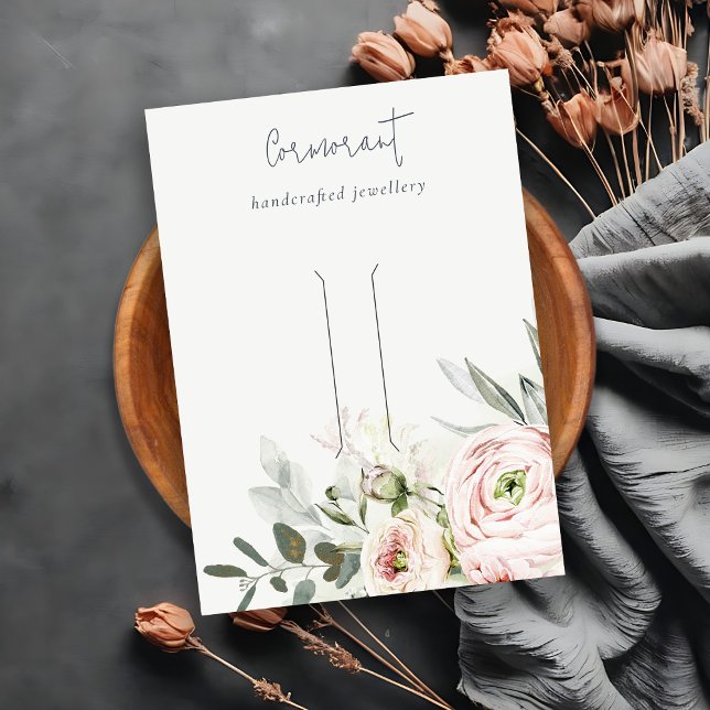 Carte De Visite Porte-cheveux Floral à poil vert moelleux (Créateur téléchargé)