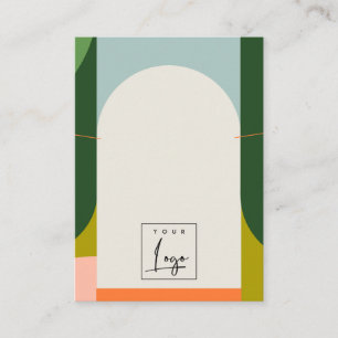 Carte De Visite Porte-collier Abstrait Arc Retro