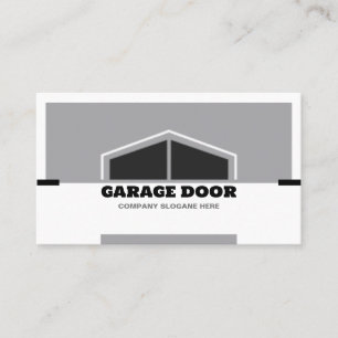 Carte De Visite Porte de garage monochrome