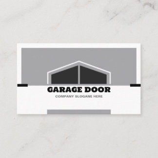 Carte De Visite Porte de garage monochrome