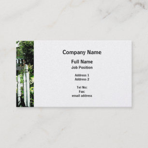 Carte De Visite Porte de jardin - Finition de platine