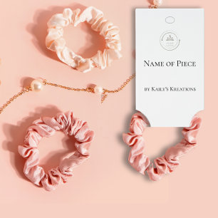 Carte De Visite Porte-élastique à cheveux Logo d'affichage à accro