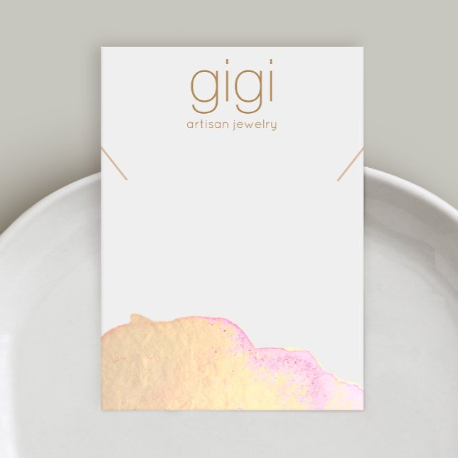 Carte De Visite Porte-étendard or collier bracelet (Créateur téléchargé)