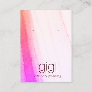 Carte De Visite Porte-étendard rose Magenta