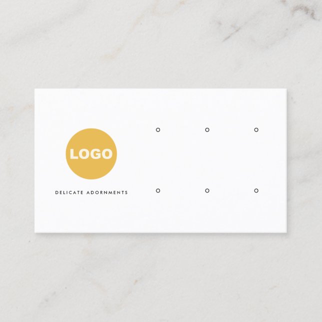 Carte De Visite Porte-Logo À Six Trous Personnalisé (Devant)