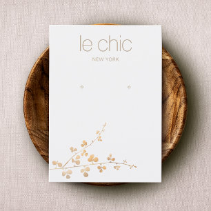 Carte De Visite Porte-oreille à main Gold Branch