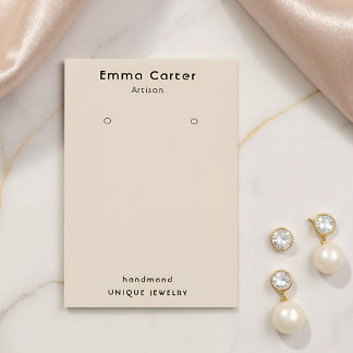 Carte De Visite Porte-oreille Personnalisable Boho Chic fait main