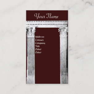 Carte De Visite PORTE RENAISSANCE Architecture Classique Marron