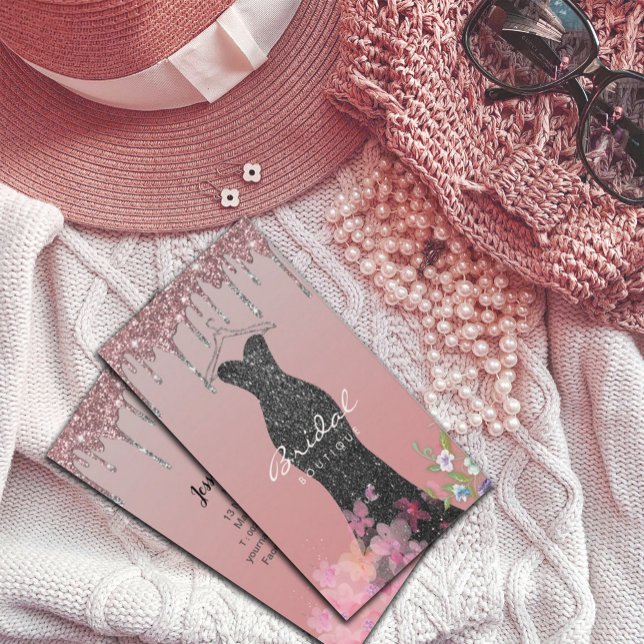 Carte De Visite Porte-vêtement Robe Mode Boutique Paillettes Dégou (Créateur téléchargé)
