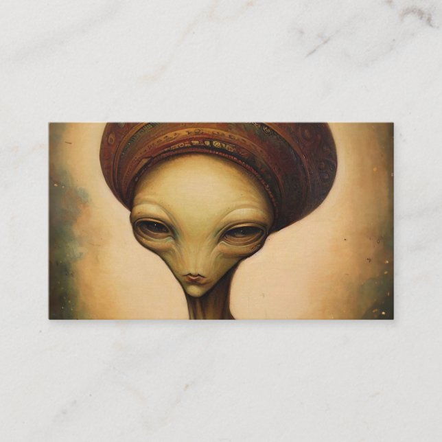Carte De Visite Portrait Alien antique (Devant)
