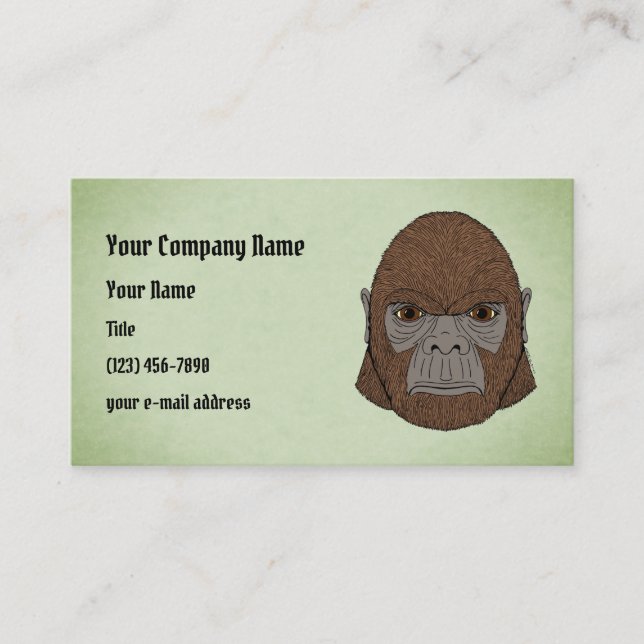 Carte De Visite Portrait Bigfoot 1 (Ape-Like) (Devant)