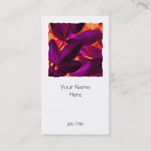 Carte De Visite Portrait blanc carré de l'automne 3 de Choisya