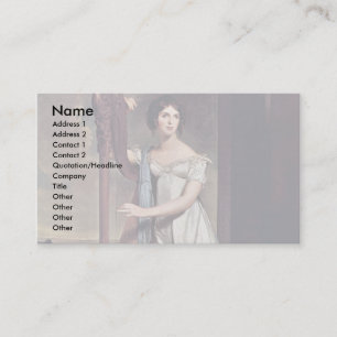 Carte De Visite Portrait d'Eliza Ridgely (Madame With The Harp)