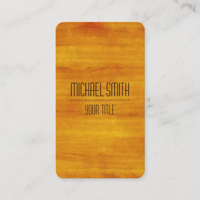 Carte De Visite Portrait professionnel de grain de bois no 11 (Devant)