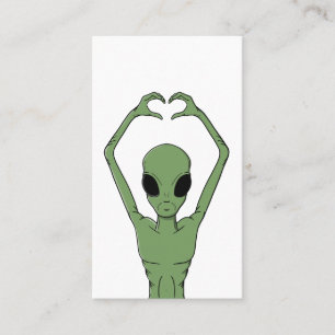 Carte De Visite Pose du cœur extraterrestre