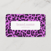 Poster de animal de chatte Leopard violet Rockabil