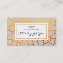 Poster de animal (Or) | Beige