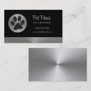 Carte De Visite Pote de chien Polka sur le service de grossissemen