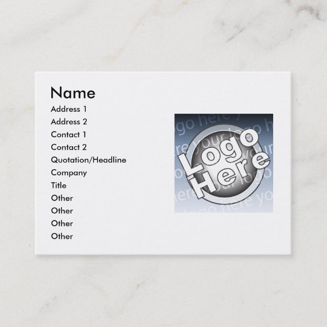 Carte De Visite Potelé (Devant)