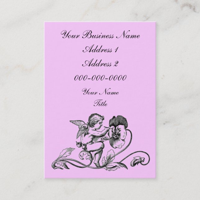 Carte de visite potelé d'ange (Devant)