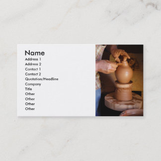Carte De Visite Potier au travail