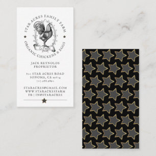 Carte De Visite Poulet Bio Rustique OEufs Bio Frais Affaires