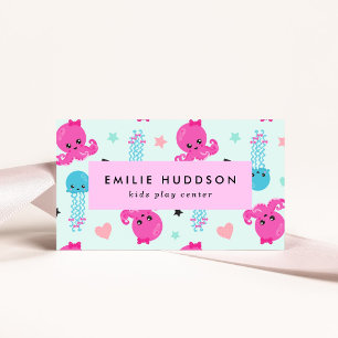 Carte De Visite poulpe, méduse, Centre de jeux, Centre d'activités