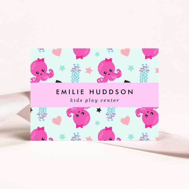 Carte De Visite poulpe, méduse, Centre de jeux, Centre d'activités (Créateur téléchargé)