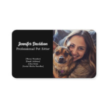 Carte de visite pour animaux de compagnie personna