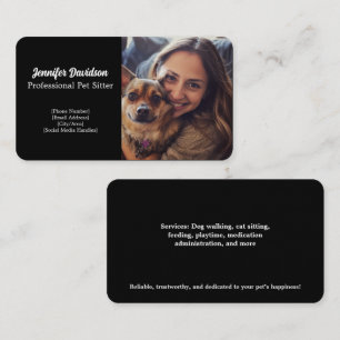 Carte de visite pour animaux de compagnie personna