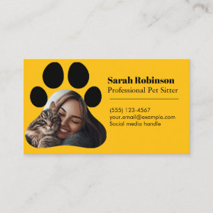 Carte de visite pour animaux de compagnie personna