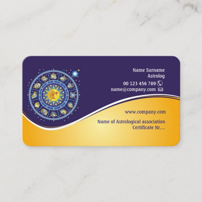 Carte de visite pour Astrolog (Devant)