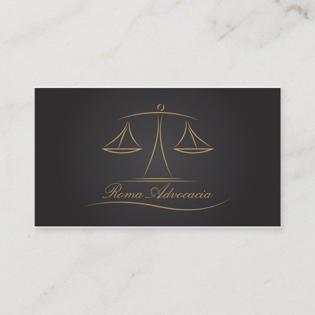 Carte de visite pour avocats (Devant)