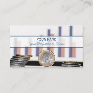 Carte De Visite Pour banquier professionnel ou experts financiers