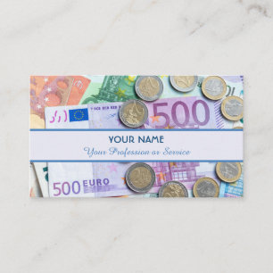 Carte De Visite Pour banquiers professionnels ou spécialistes fina